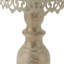 Bougeoir en fer forgé vintage avec base stable amovible, décoration cage à oiseaux pour chambre ou restaurant.