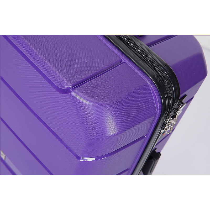 Ensemble de valises légères et durables avec serrure TSA Hardshell Valise Spinner Wheels, ensemble de 3 pièces (20/24/28), mauve