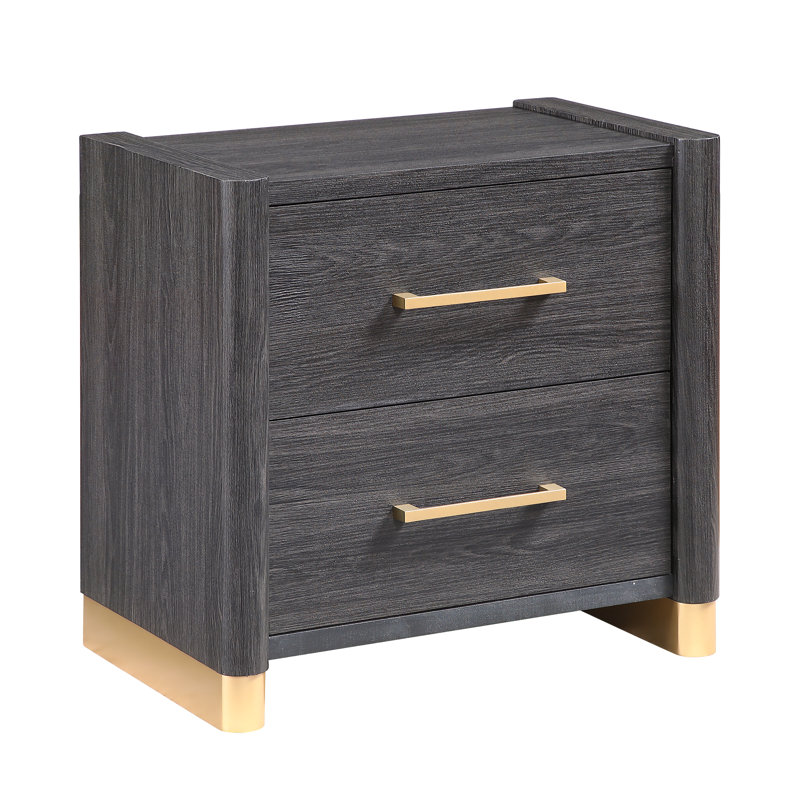 Catalan Nightstand Charcoal Gray