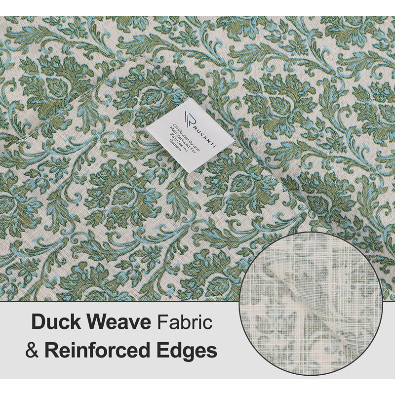 Off Toned Cotton Fall Pattern Dining Placemats Set of 6