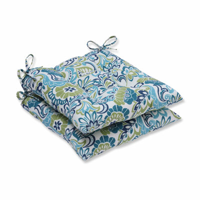 Coussin de chaise de salle à manger bleu intérieur/extérieur