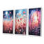 «Neon Pink Herbs By The Moon», ensemble de 4 reproductions d'art mural-1100968329-1100968325