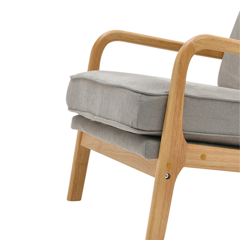 Vulpecula Velvet Armchair, Grey