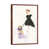 Classic Brown Wood Framed Canvas