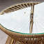 Round Metal Outdoor Side Table , 40cm cm W 40cm cm D