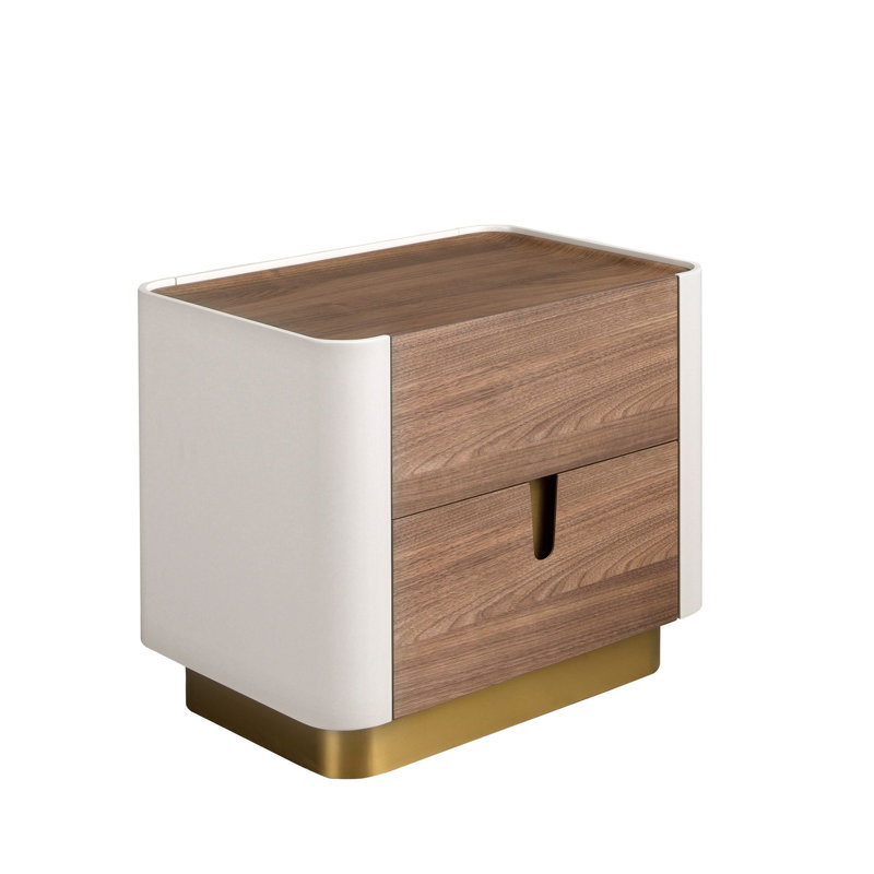60cm W Manufactured Wood Bedside Table
