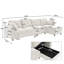 4 Seater Velvet Sofa-1708290151