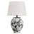 14.96 Inch Modern Black And White Ceramic Table Lamp, 1-Light Plug-In Design
