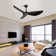 Kemp 52'' 3-Blade Modern Ceiling Fan with Remote Control