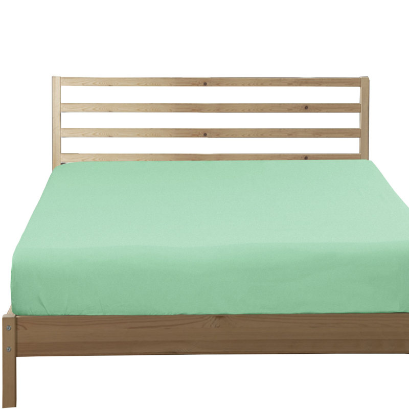 Microfiber Fitted Sheet, California King, Sea Green