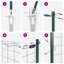 140 cm H x 2500 cm W Steel Border Fencing