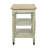 Altenburg 36" Wide Solid Wood Kitchen Cart with Drawer and Storage Shelves-877240624