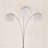 1pc Modern Design Classic Luxury Sleek Multi-Head Floor Arc Lamp Crystal-Like Accents Drape Living Room Curve Lamp