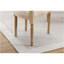 Chaise de salle à manger en bois de style français, ensemble de 2, crème