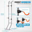 Nateesha Steel Wall Mounted Adjustable Bike Rack for Garage, Gravity Bike Stand