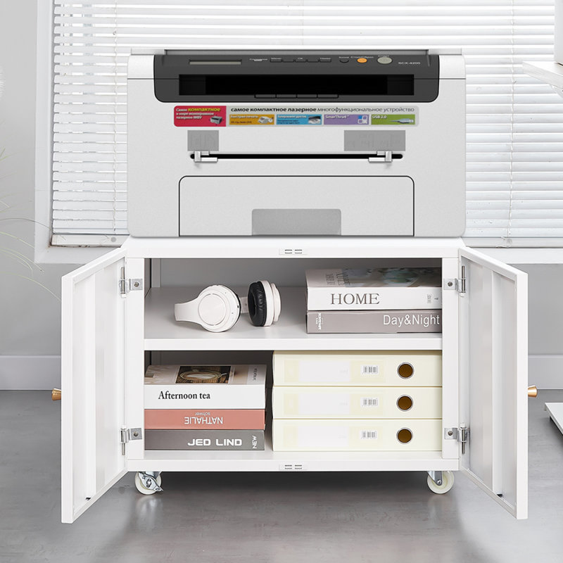 Meuble de bureau blanc, Blanc