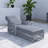 Outdoor Long Reclining Chaise With Armrests-435402630