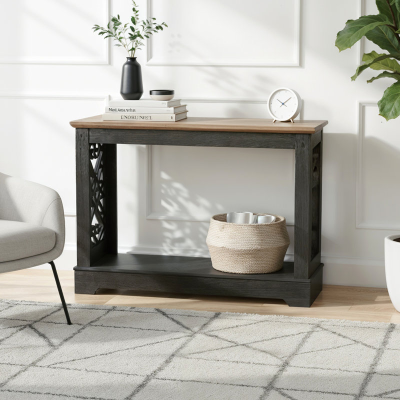 Console Korbin, Chêne noir / chêne noueux