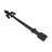 Black Wrought Iron Dummy Strap Hinge 12" L Fleur De Lis Rust Resistant