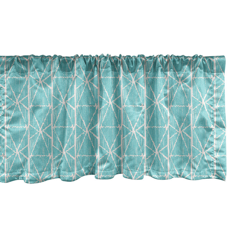 Ambesonne Geometric Valance Pack of 2 Triangular Rectangles 93021, 42" W x 12" L