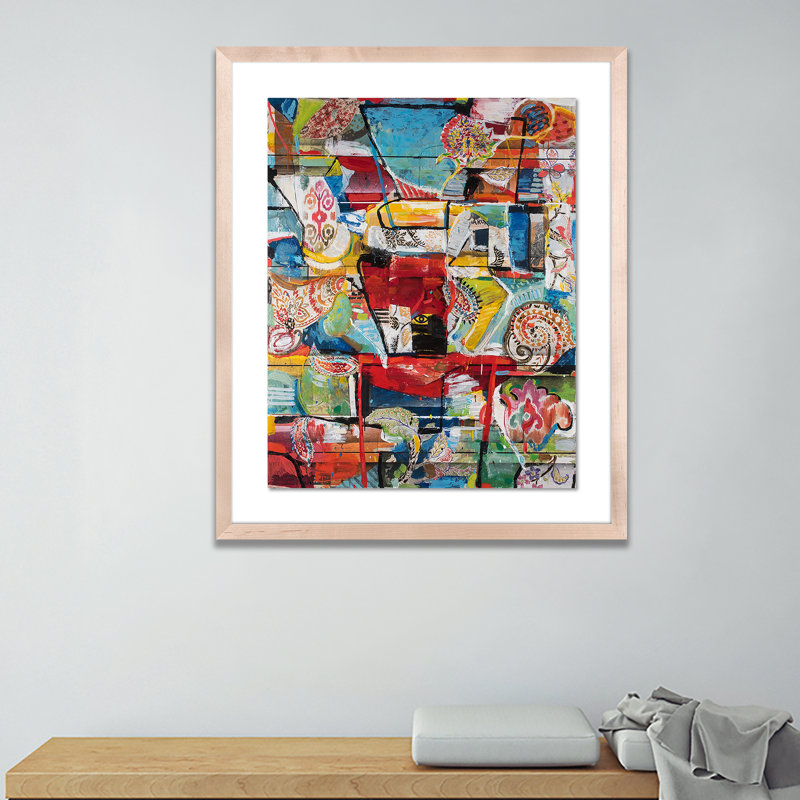 Who Who par Brad Ellis - impression sur papier encadrée, H 24 po x l 20 po x P 1,5 po, Naturel