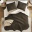 Édredon simple en chenille tricoté gaufré, 100%, 2 taies décoratives, réversible, lavable à la machine et bourre de taie décorative, dossier, lavable, mélange brun-grisâtre
