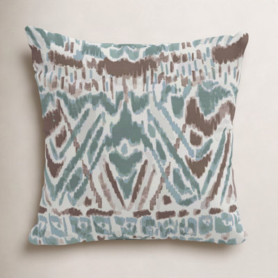 Ikat Cotton Throw Pillow