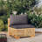 27.4'' Wide Wood Patio Sofa with Cushions-1884893506