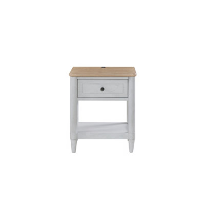 Small Teen Nightstand - Cement And Sand