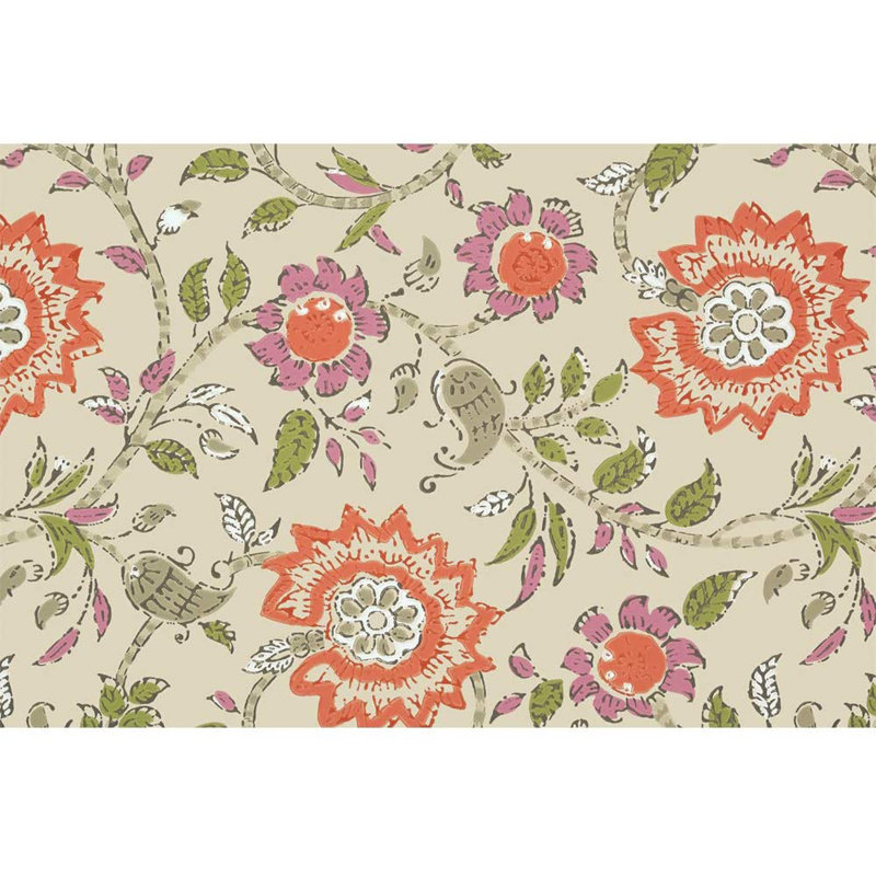 Peel & Stick Toile Border, Red, 100" L x 144" W