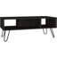 Table basse noire et gris anthracite pour le salon avec rangement fonctionnel