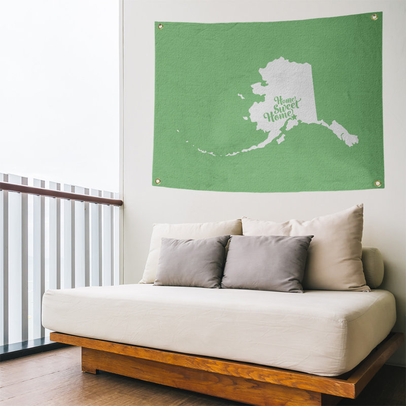 Polyester Tapestry, 59" H x 80" W, Green