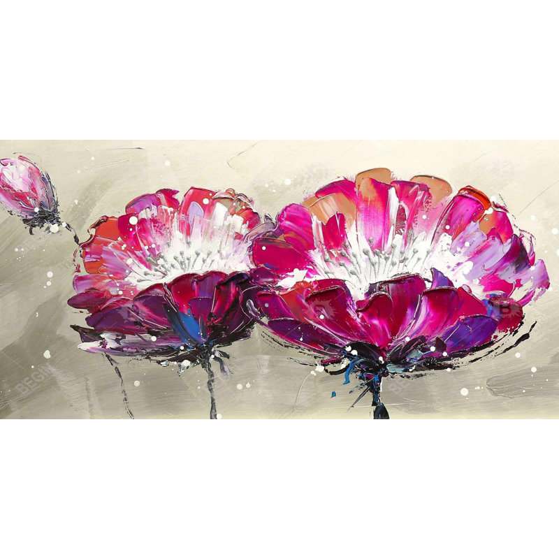 Two wild flowers - 15.75"x31.50" Desk mat