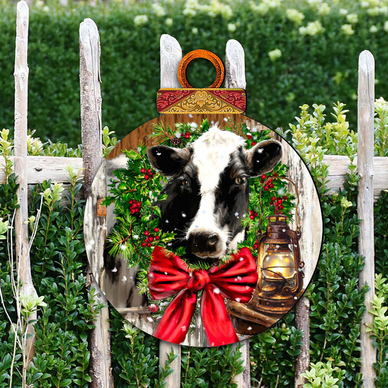 Décoration murale Noël à la ferme
