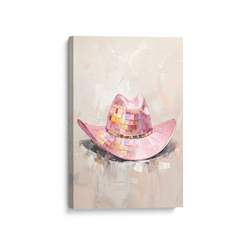 «Cowgirl Essentials in Pink II», toile tendue, H 36 po x l 24 po