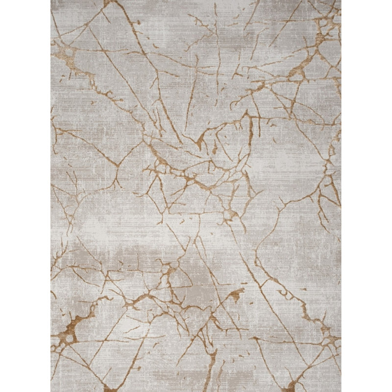 2ft X 3ft Gold Area Rug, To Stains And Wear, Soft Touch Material, Stain- Versatile Design, Rectangle 1'11" x 2'11"
