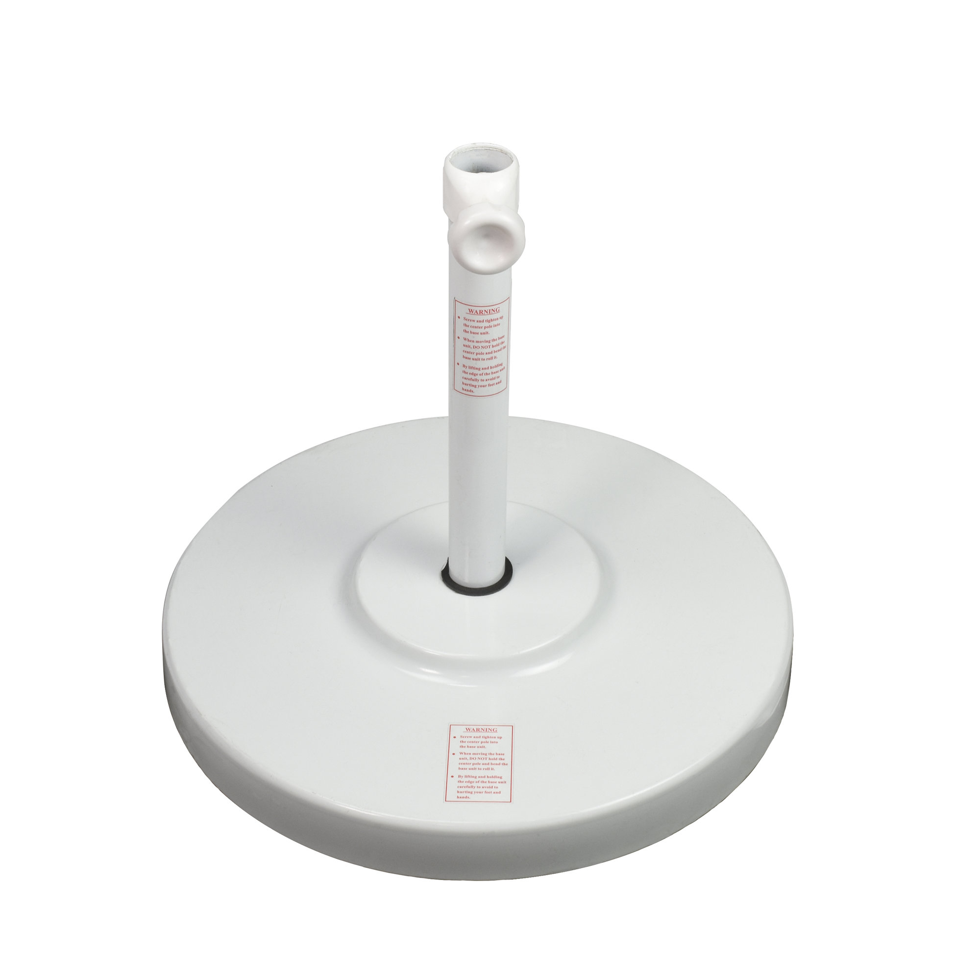 Harmonee Metal Free Standing Umbrella Base, White