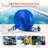 VEVOR Backwash Hose Blue High Quality Hose Complete Fittings-106445620