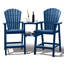 Chaise Adirondack d'extérieur 2 pièces avec table Maybeck-146477725