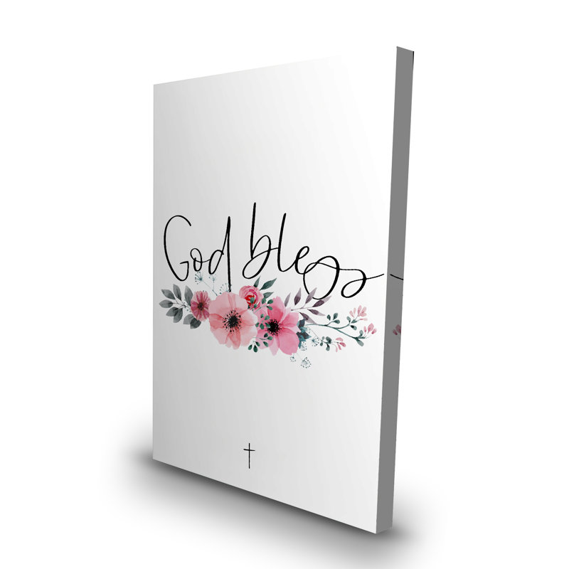 «God God bénit chambre fleurs», reproduction d'art sur toile