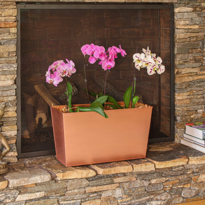 Boîte à fleurs en acier galvanisé
