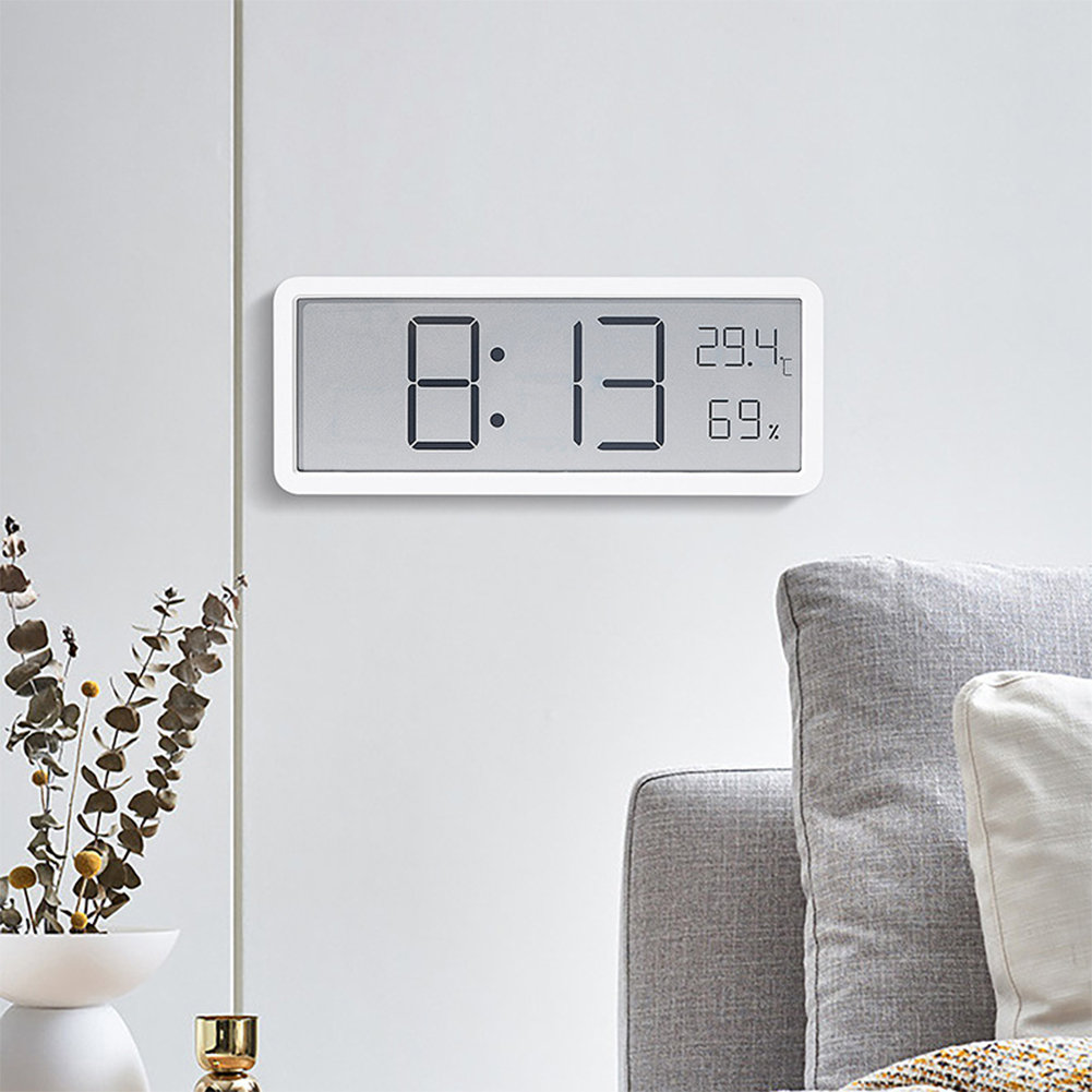 Ebern Designs Digital Alarm Clock,lcd Display With Temperature&humidity ...