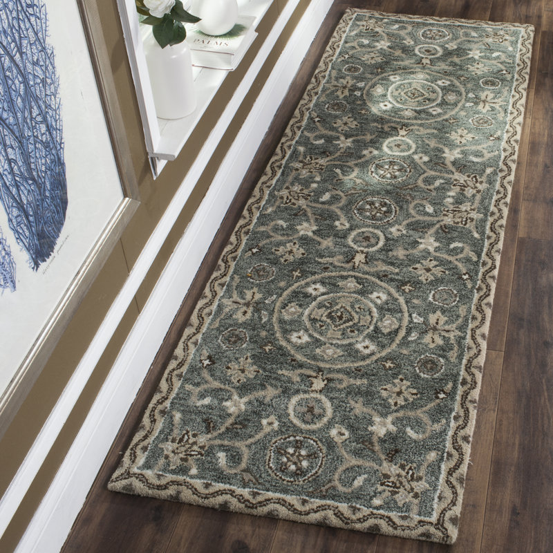 Shillington Hand Tufted Wool Oriental Rug, Runner 2'3" x 7'