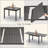 Patio Dining Expandable Table, Metal Aluminum Outdoor Table For 6-8 Person Rectangular Table For Garden Lawn Porch Bistro(1 Table)-126090371-126090372