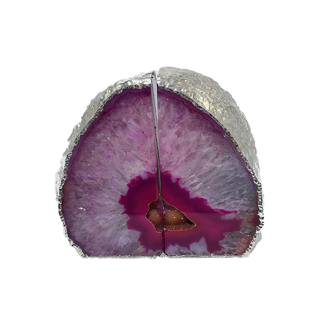 Agate Non-skid Bookends (Set of 2) Olympus Minerals Co 