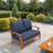 Sunbrella Outdoor Loveseat Cushion, Deep Seat/Back Replacement Cushion 5 Inch-8403117