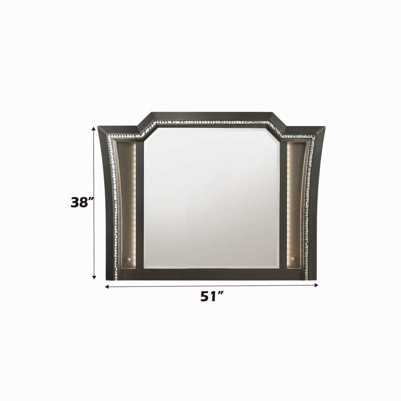 Miroir Kaitlyn, Gris argenté