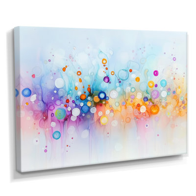 Vibrant Splash Of Watercolor Ink II - Abstract Liquid Ink Canvas Print
