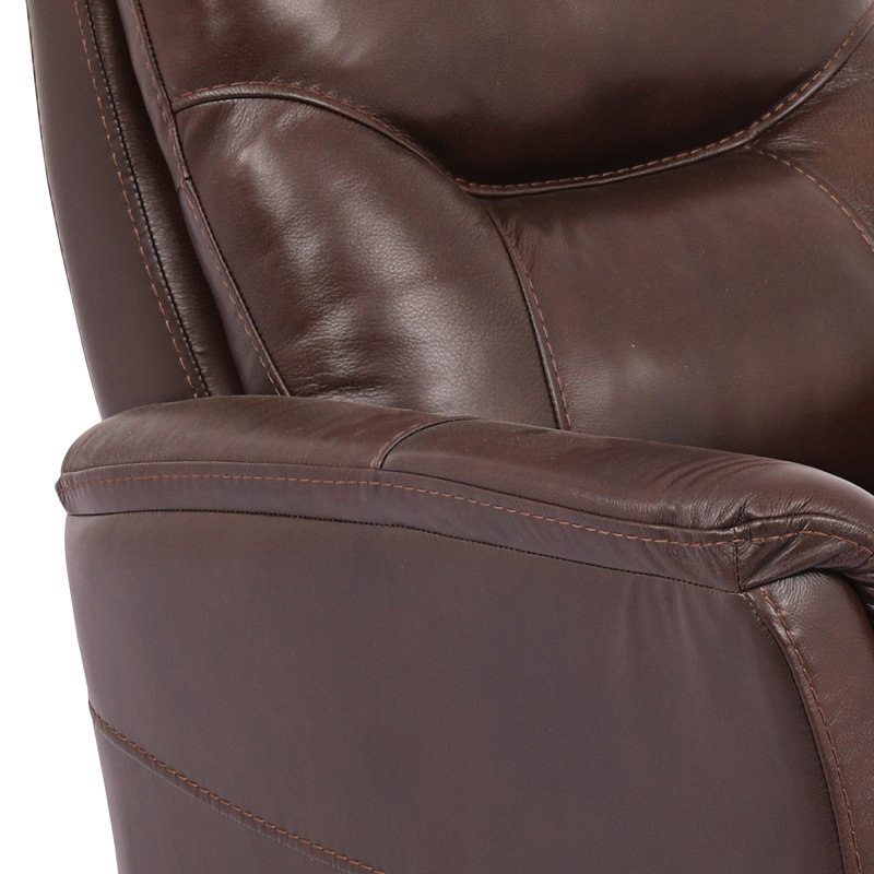 Akeelah 30" W Genuine Leather Manual Swivel Recliner (Set of 2), Robust