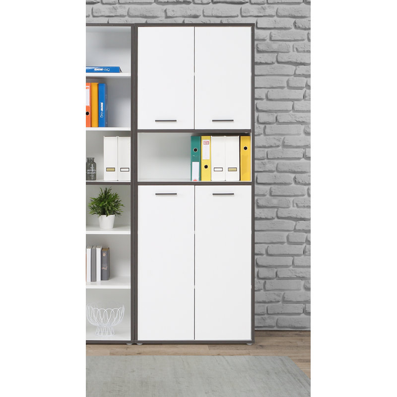 Bibeau 226.4 cm H x 84.5 cm W Standard Bookcase